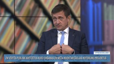 Krauze: Mežs nav tikai ekonomiska vērtība, mežs ir arī emocionāla vērtība