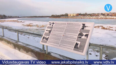 Atjaunoti informatīvie stendi uz Daugavas aizsargdambja