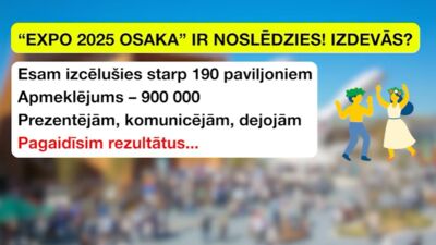 STOPkadri: "Expo 2025 Osaka" ir noslēdzies! Izdevās?