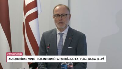 11.09.2025 Aizsardzības ministrija informē par situāciju Latvijas gaisa telpā