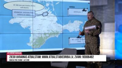 Masīvs dronu uzbrukums Krimā