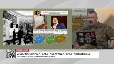 Jānis Slaidiņš: Ovālajā kabinetā tika izliktas Ukrainas karte ar Krievijas okupētajām teritorijām