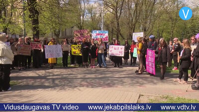 Saistībā ar Jēkabpils novadā notikušo slepkavību notiek pikets Rīgā