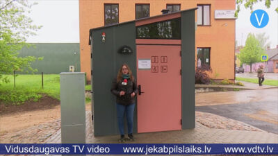 Jēkabpilī durvis ver jauna tualete, kura izmaksājusi 70 tūkstošus eiro