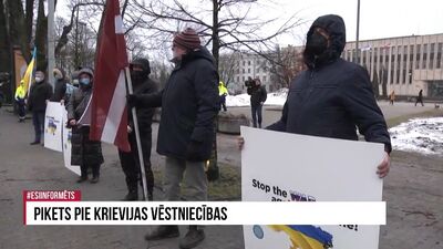 22.02.2022 Pikets pie Krievijas vēstniecības