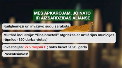 STOPkadri: Mēs apkarojam, jo NATO ir aizsardzības alianse