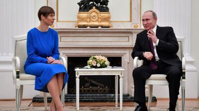 Igaunijas prezidente uzaicinājusi Putinu uz Igauniju. Komentē Inkēns