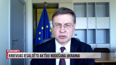 Valdis Dombrovskis par Krievijas iesaldēto aktīvu nodošanu Ukrainai