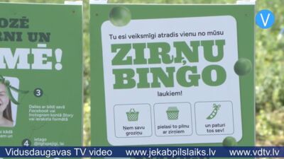 Svaigi zirņi par brīvu – Daudzesē turpinās akcija “Zirņu bingo”