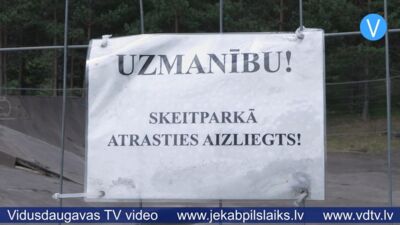 Pašvaldība vērtē iespēju pārdot izsolē Jēkabpils Mežaparka skeitparku.