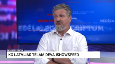 Stendzenieks par "IShowSpeed" pasākumu pie Brīvības pieminekļa