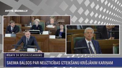 Speciālizlaidums: Saeima balsos par neuzticības izteikšanu Kariņam