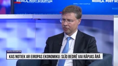 Valdis Dombrovskis par ES militārās industrijas jaudu un aizsardzības spējām