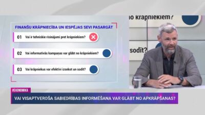 Skolēnu un jauniešu informēšana par finanšu krāpniekiem varētu būt plašāka