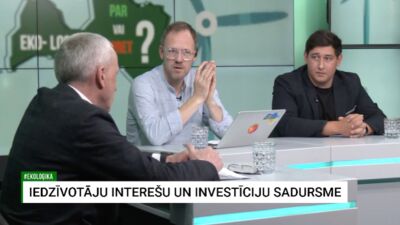 Iedzīvotāju interešu un investīciju sadursme