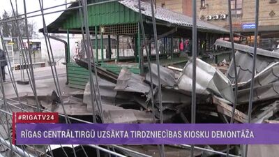 Speciālizlaidums: Rīgas Centrāltirgū uzsākta tirdzniecības kiosku demontāža