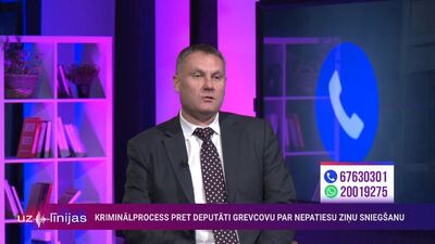 Ģenerālprokurors par ierosināto kriminālprocesu pret deputāti Grevcovu