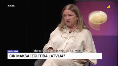 Zane Ozola: Tas ir normāli, ka ģimene maksā par sava bērna sagatavošanu skolai