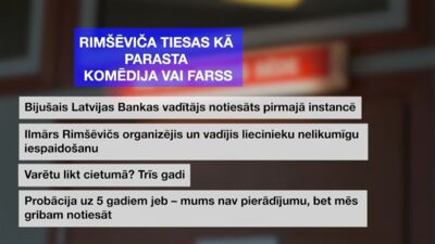 STOPkadri: Rimšēviča trīs lietas