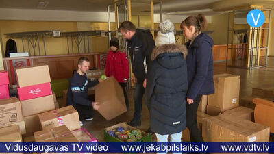 Līvānieši sūta ziedojumus Ukrainas iedzīvotājiem