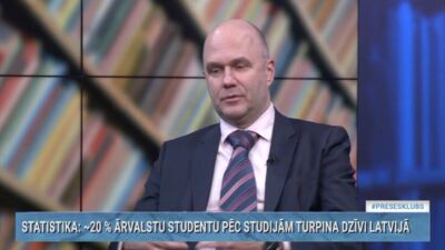 Imants Bergs par ārvalstu studentiem un absolventu palikšanu Latvijā