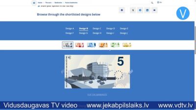 Jēkabpilieši par jauno eiro banknošu dizainu – es nepētu, tikai tērēju