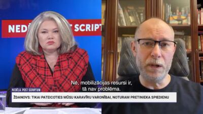 Ždanovs: Mobilizācija Ukrainā nav pārtraukta, tā notiek tāpat, kā līdz šim