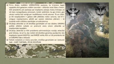 03.09.2025 Aktuālais par karadarbību Ukrainā 1. daļa