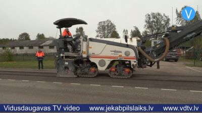 Līvānos atsāk Stacijas ielas remontdarbus