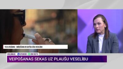Anna Saliņa: Jebkura viela, ko mēs inhalējam, kas nav tīrs gaiss, nav veselīga mūsu plaušām