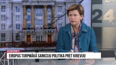 Baiba Braže par turpmāko Eiropas sankciju politiku pret Krieviju