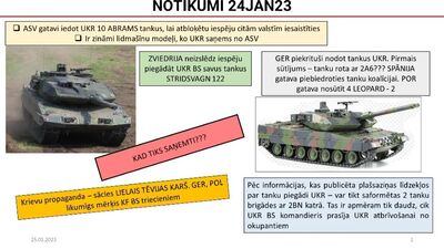 Vairākas valstis gatavas Ukrainai piegādāt tankus