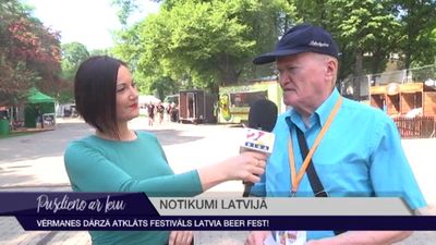 Vērmanes dārzā atklāts festivāls Latvia Beer Fest