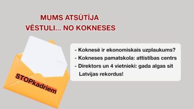 STOPkadri: Koknesē ekonomiskais uzplaukums