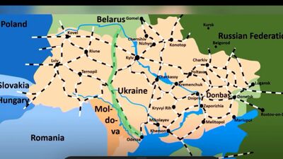 Ukrainas dzelzceļa infrastruktūras izmantošana karā