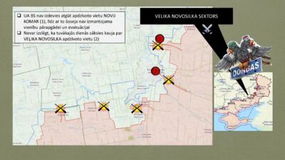 Tuvākajās dienās varētu sākties kauja par Veļika Novosilku