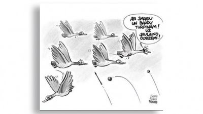Karikatūru apskats: Adventes laiks Gobzemē