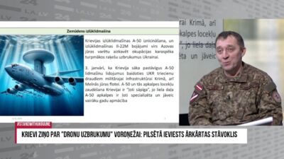 Kas par A-50 izlūklidmašīnas notriekšanu figurē Krievijas informatīvajā telpā?