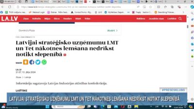 Normunds Bergs par LMT un Tet nākotni: Atdot valsts kontroli projām būtu kā minimums nesaprātīgi