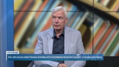 Šadurskis: Izbrīna, kā var izkrist matemātikas eksāmenā. Tur tiešām jācenšas, lai nedabūtu 10%