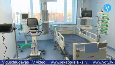 Pārbūvēta Jēkabpils reģionālās slimnīcas Intensīvās terapijas un reanimācijas nodaļa