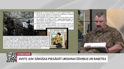 Jānis Slaidiņš izklāsta pašreizējo Ukrainas frontes novērtējumu