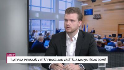 Edvards Šlesers komentē LPV frakcijas vadītāja maiņu Rīgas domē