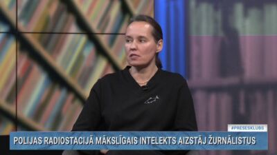 Sanita Upleja-Jegermane par MI izmantošanu žurnālistikā