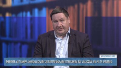 Helmanis: Mums jāsāk domāt, kurš varēs uzsākt dialogu ar Trampu