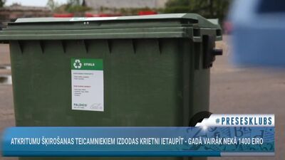 Atkritumu šķirošanas teicamniekiem izdodas krietni ietaupīt - gadā vairāk nekā 1400 eiro