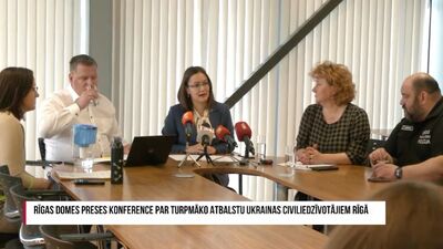 25.05.2022 Rīgas domes preses konference par turpmāko atbalstu Ukrainas civiliedzīvotājiem Rīgā