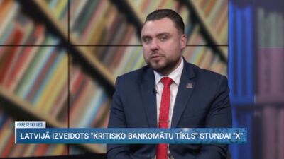 Jānis Grasbergs par "kritisko bankomātu tīklu" stundai "X"