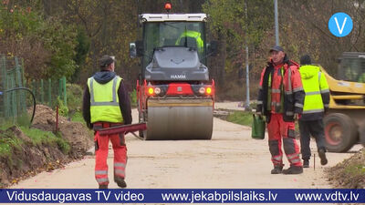 Līvānos turpinās Ubaglīča ielu rekonstrukcija