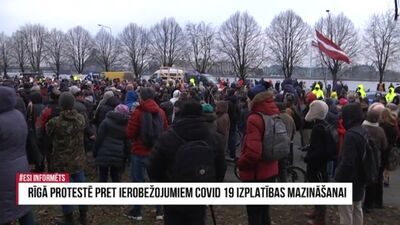 Speciālizlaidums: Rīgā protestē pret ierobežojumiem Covid-19 izplatības mazināšanai 1. daļa